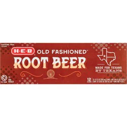H-E-B Old Fashioned Root Beer Soda - 12 ct; 12 fl oz