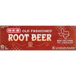 H-E-B Old Fashioned Root Beer Soda - 12 ct; 12 fl oz