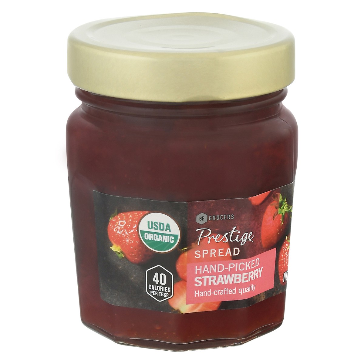 slide 9 of 14, SE Grocers  Prestige Strawberry Spread, 12 oz