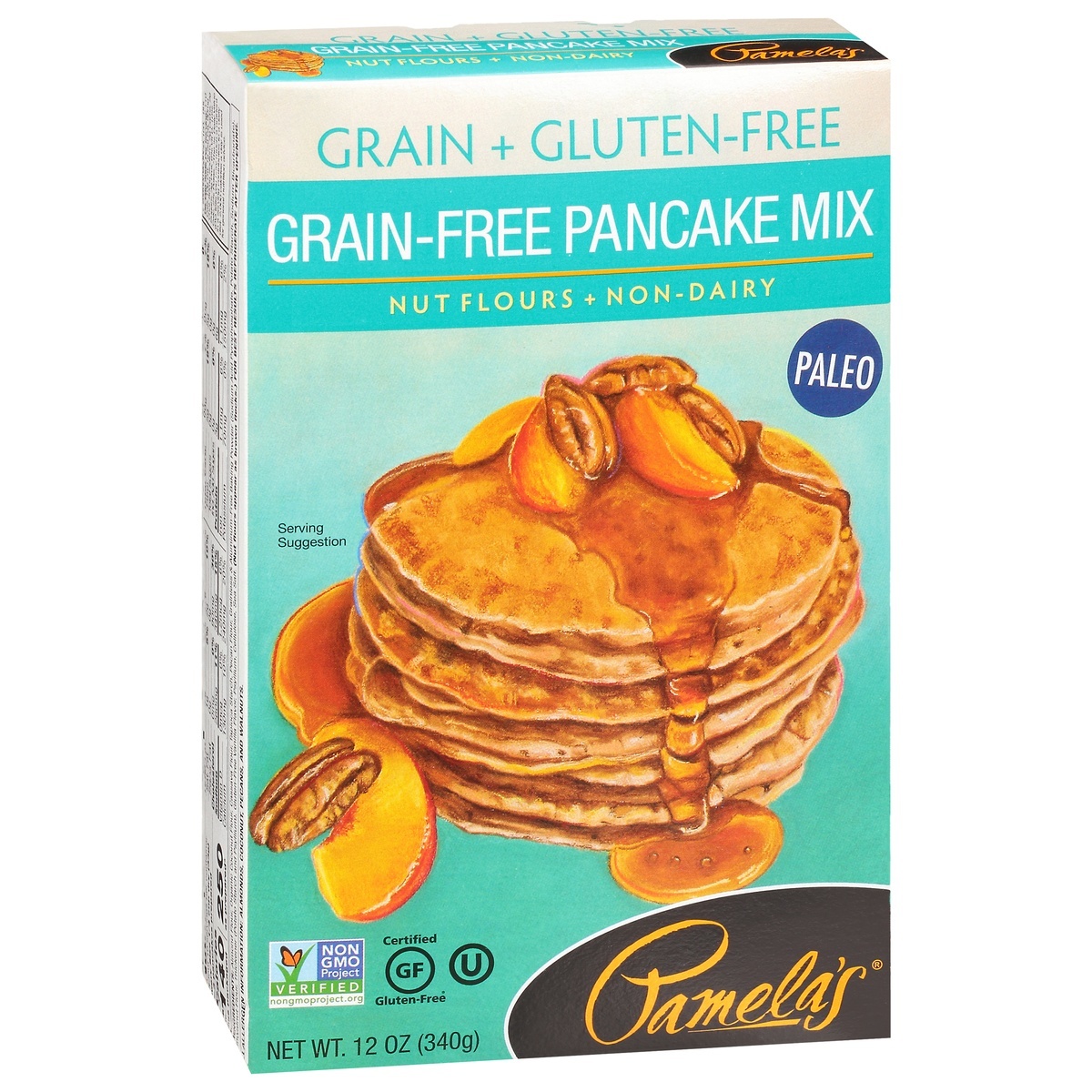 slide 1 of 1, Pamela's Grain Free Pancake Mix , 12 oz