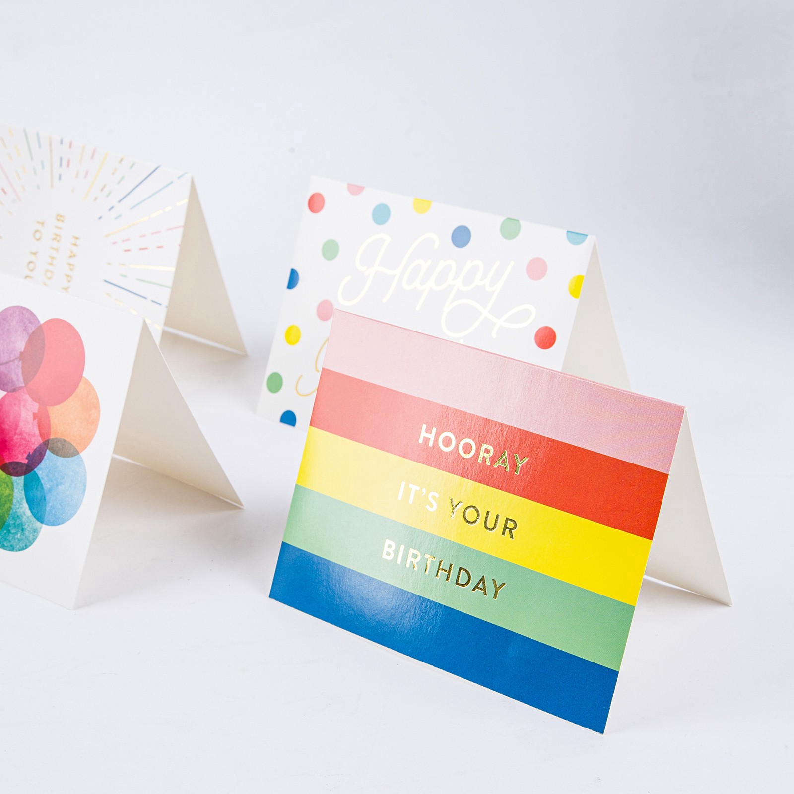 slide 4 of 9, Rainbow Happy Birthday Cards & Envelopes By Recollections, 4.25" X 5.5", 4.25 in x 5.5 in