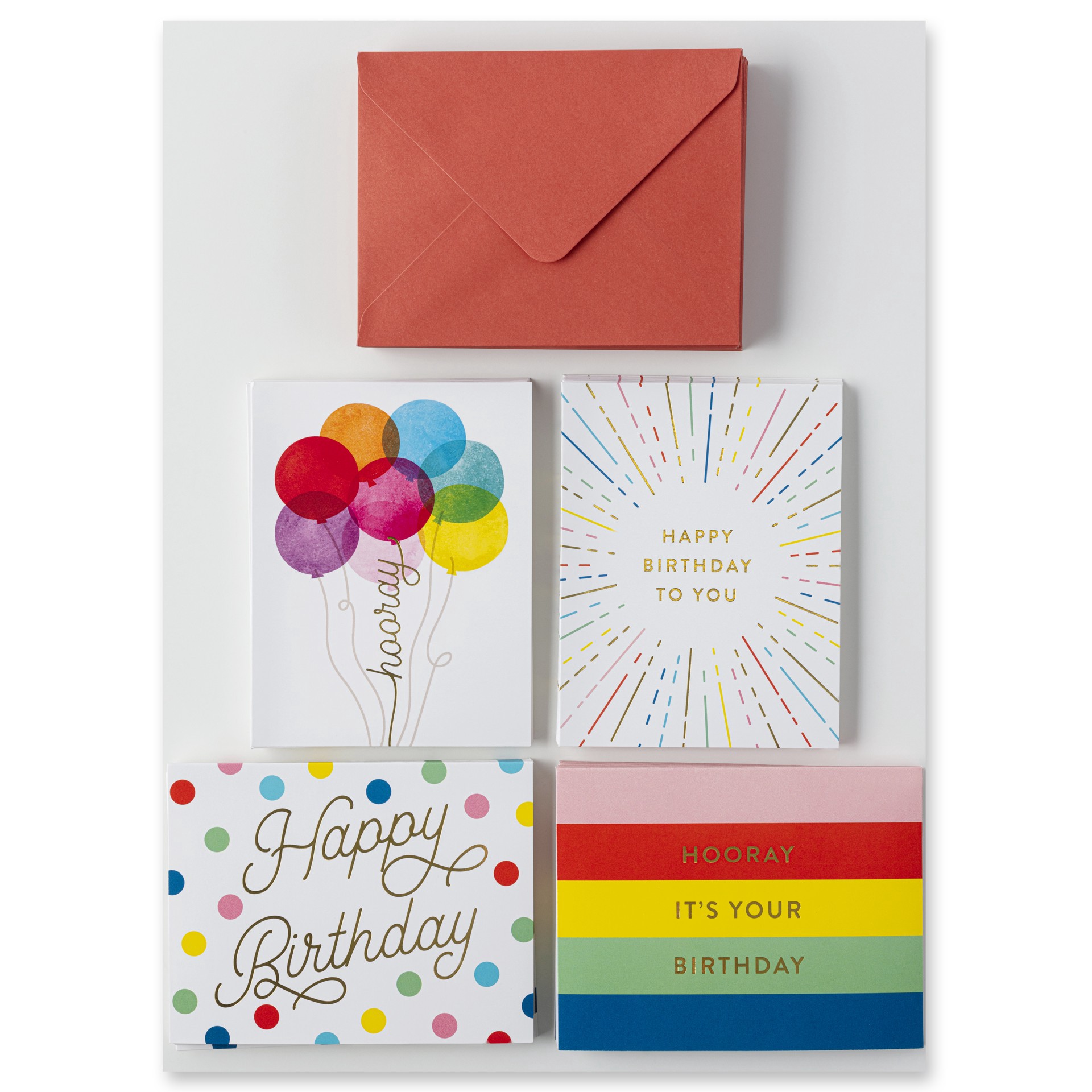 slide 7 of 9, Rainbow Happy Birthday Cards & Envelopes By Recollections, 4.25" X 5.5", 4.25 in x 5.5 in
