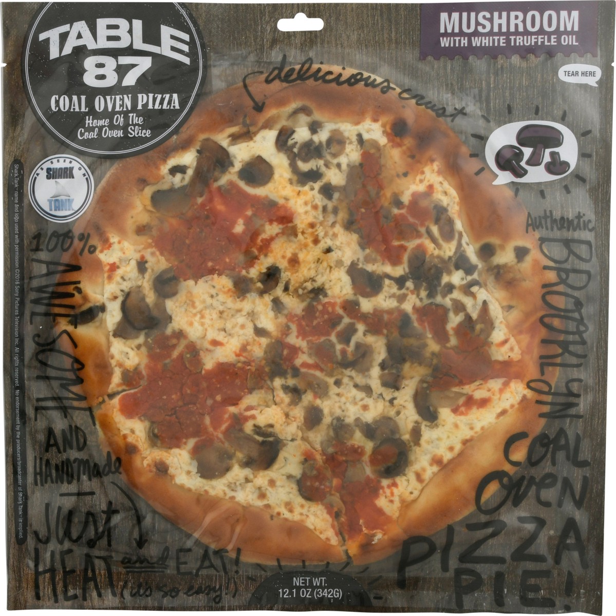 slide 1 of 9, Table 87 Coal Oven Mushroom With White Truffle Oil Pizza 12.1 oz Bag, 12.1 oz