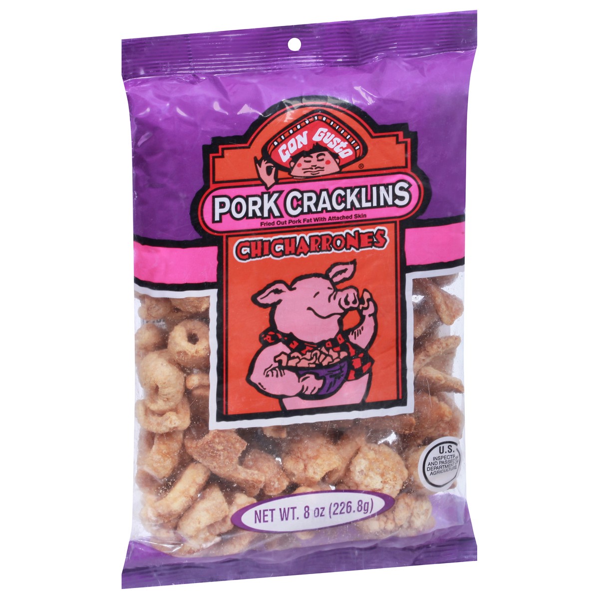 slide 3 of 9, Con Gusto Chicharrones Pork Cracklins 8 oz, 8 oz