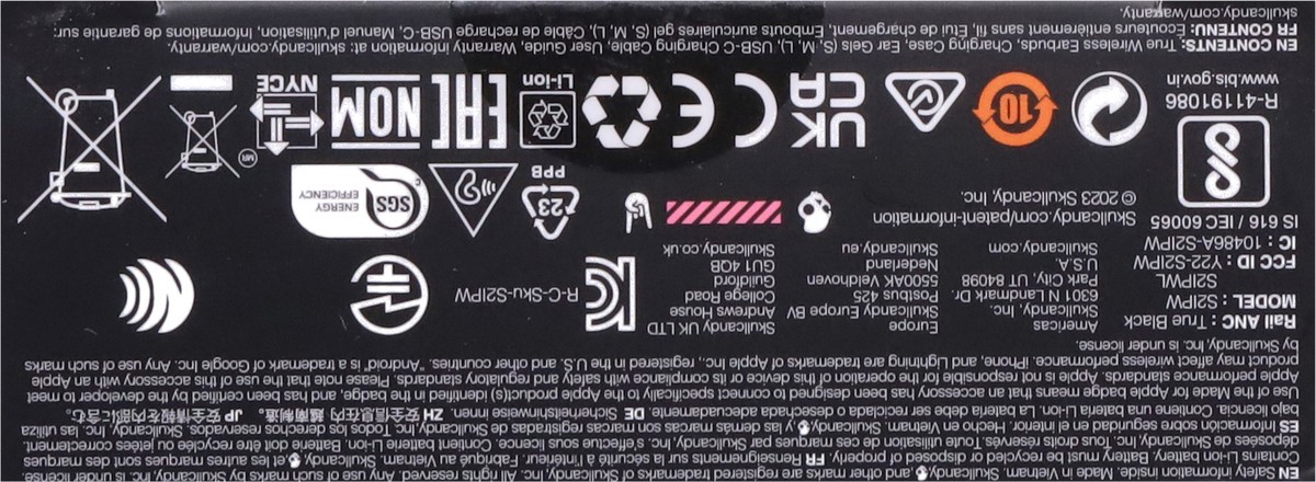 slide 6 of 11, Skullcandy Rail Anc True Black Earbuds 1 ea, 1 ct