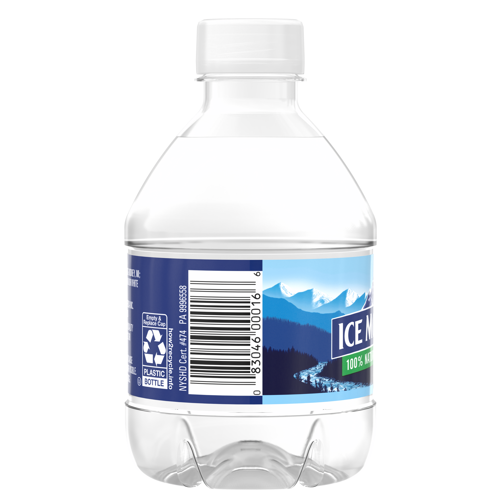 slide 3 of 4, ICE MOUNTAIN Brand 100% Natural Spring Water, 8-ounce mini plastic bottle, 8 oz