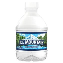 Ice Mountain Spring Water, 8-ounce mini plastic bottle