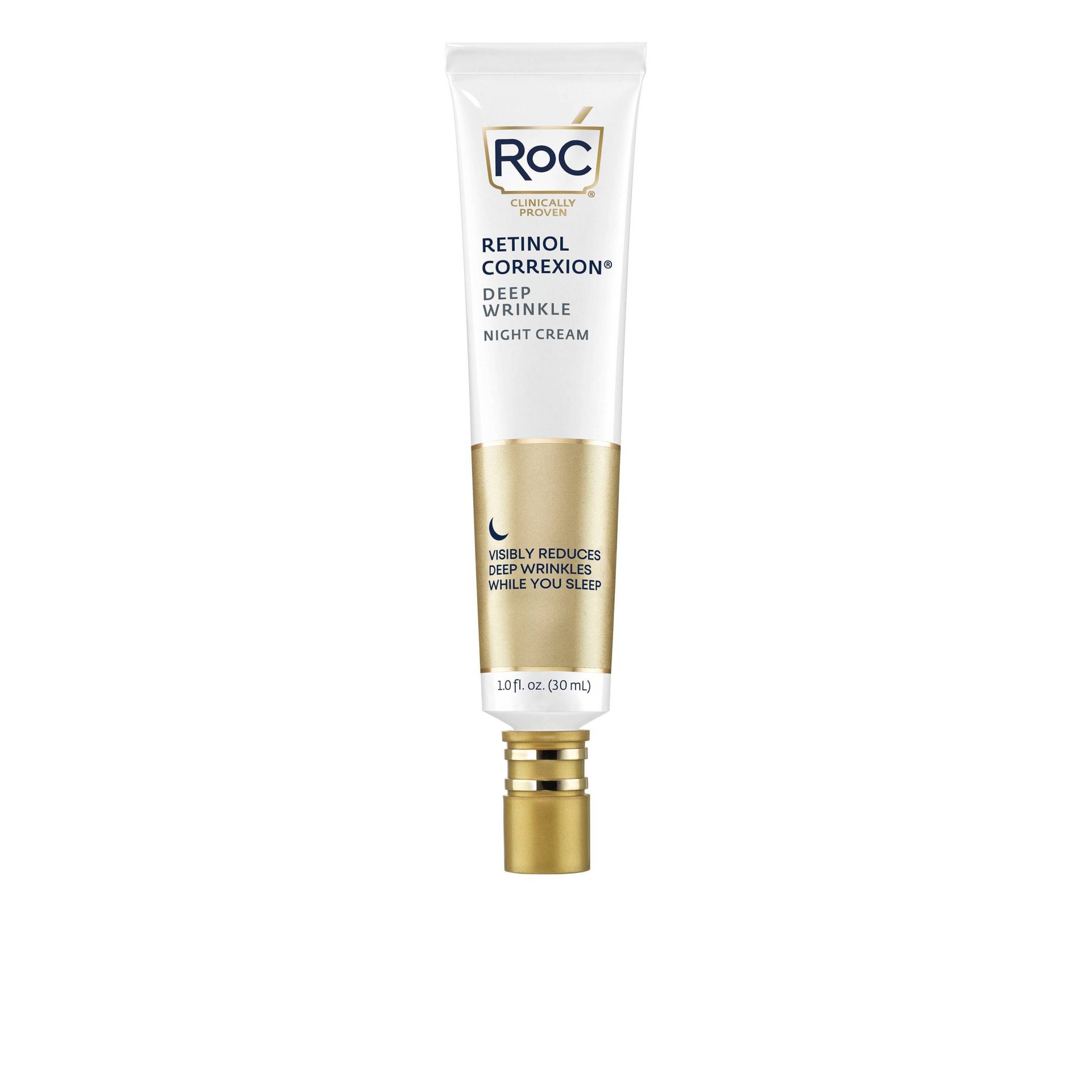 slide 1 of 3, RoC Retinol Correxion Deep Wrinkle Facial Night Cream, 1 oz