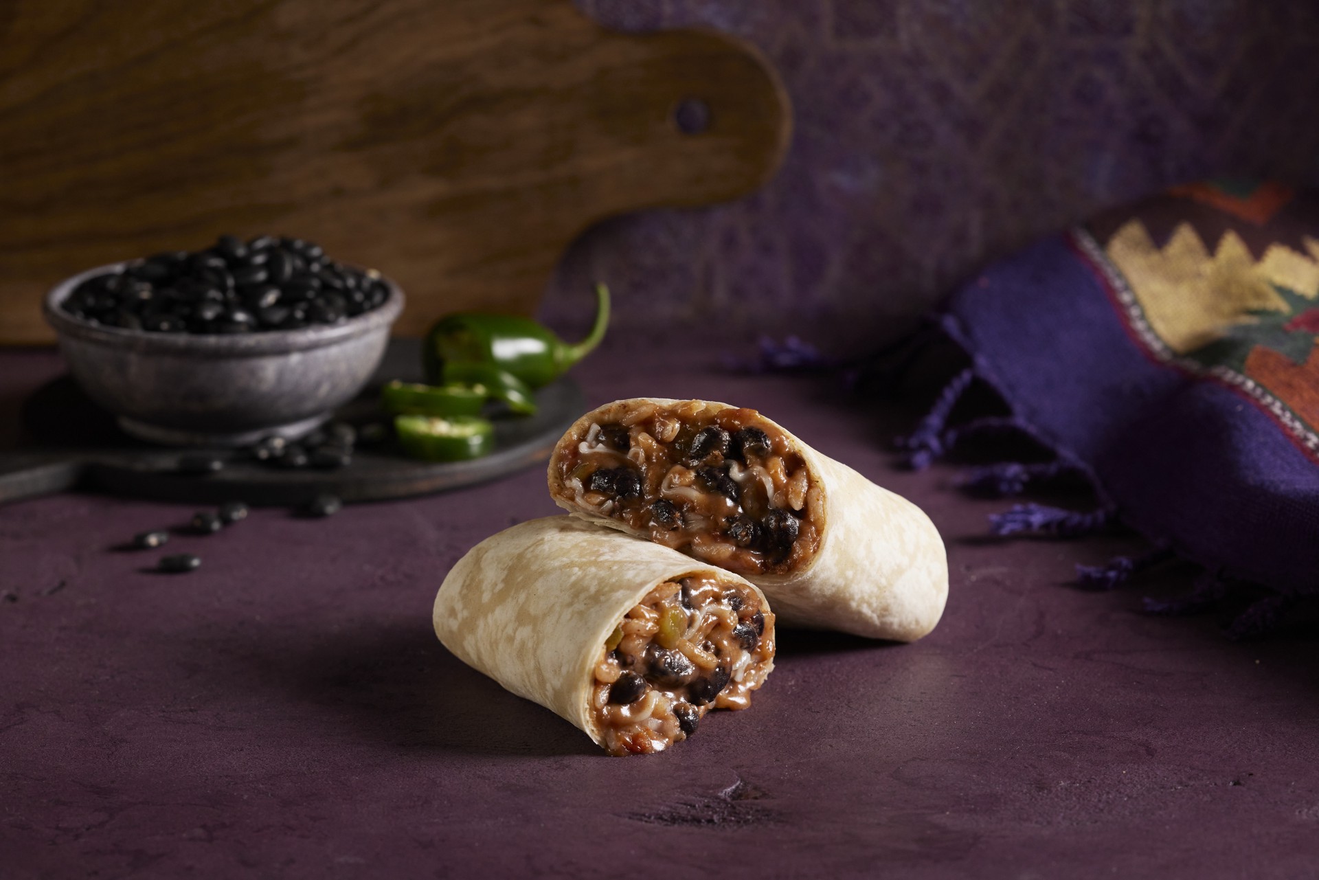 slide 4 of 6, Amy's Organic Black Bean & Cheese Burrito, 6 oz