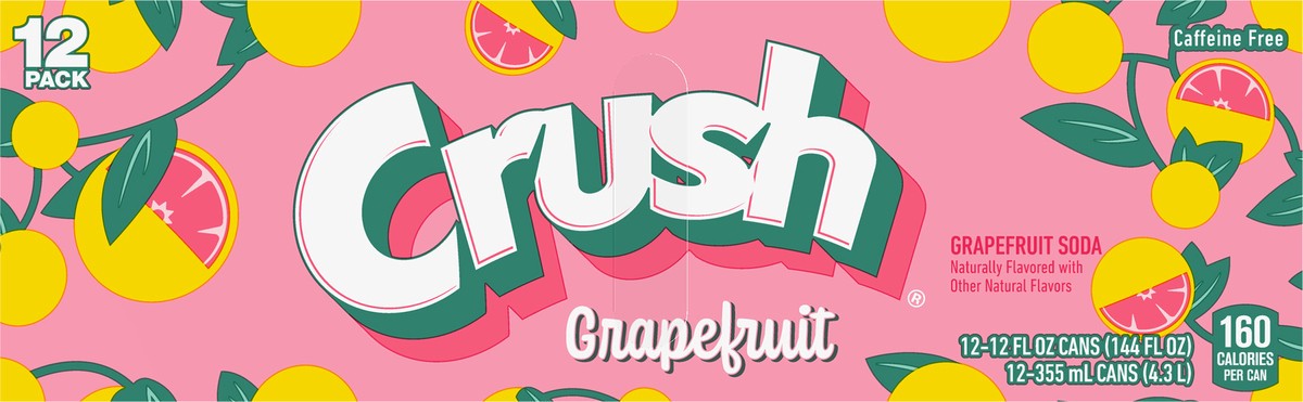 slide 9 of 9, Crush Grapefruit Soda - 12 ct; 12 fl oz, 12 ct; 12 fl oz