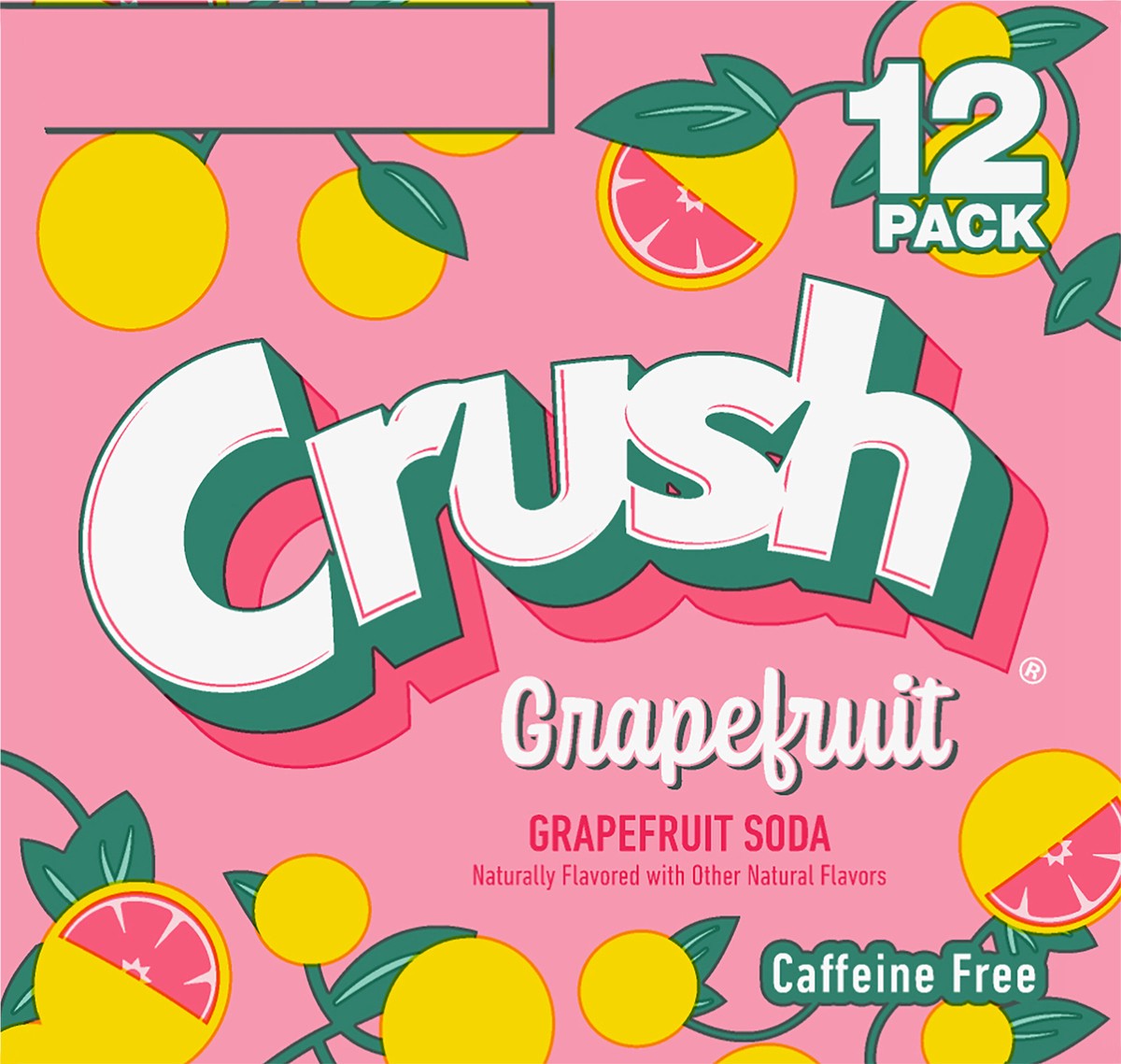 slide 2 of 9, Crush Grapefruit Soda - 12 ct; 12 fl oz, 12 ct; 12 fl oz