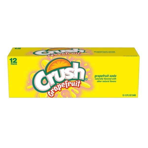 slide 1 of 1, Crush Grapefruit Soda, 12 ct; 12 fl oz