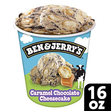 slide 1 of 1, Ben & Jerry's Caramel Chocolate Cheesecake Ice Cream - 16 Oz, 16 oz