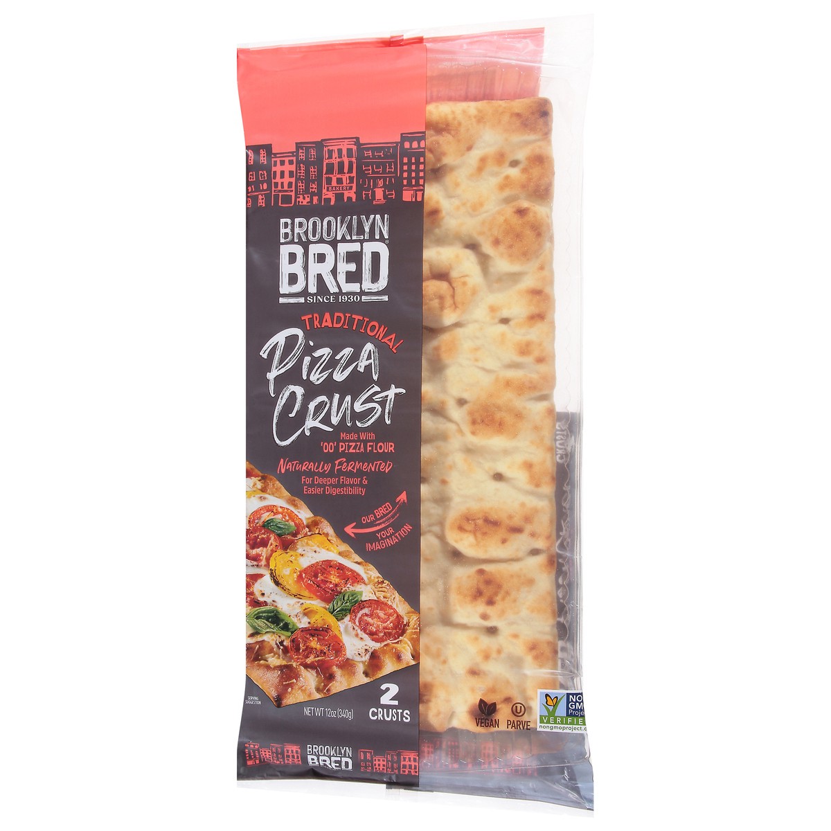 slide 10 of 13, Brooklyn Bread Traditional Pizza Crust 2 ea, 2 ct