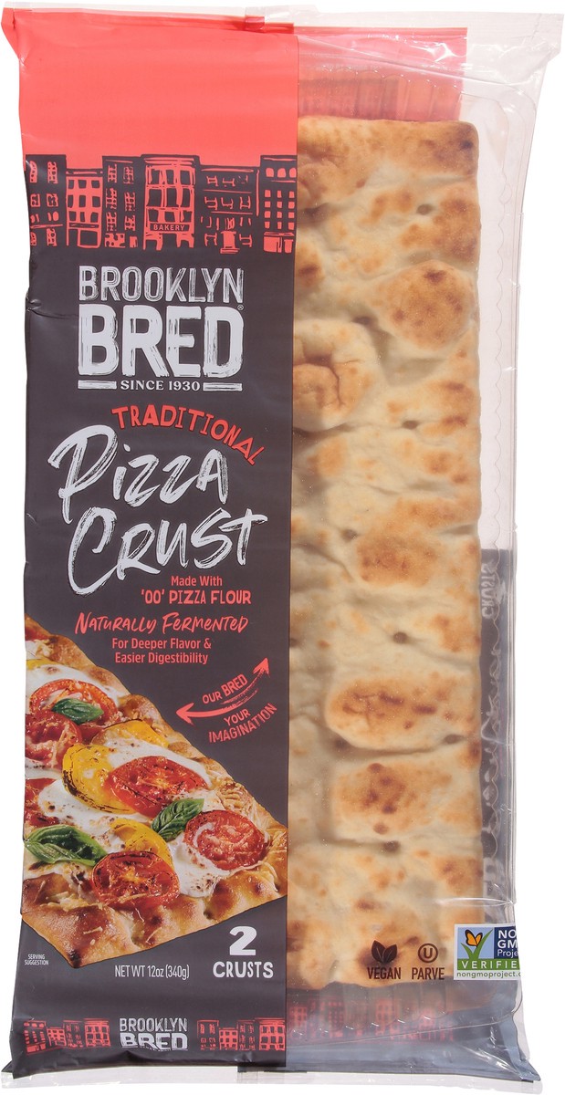 slide 3 of 13, Brooklyn Bread Traditional Pizza Crust 2 ea, 2 ct