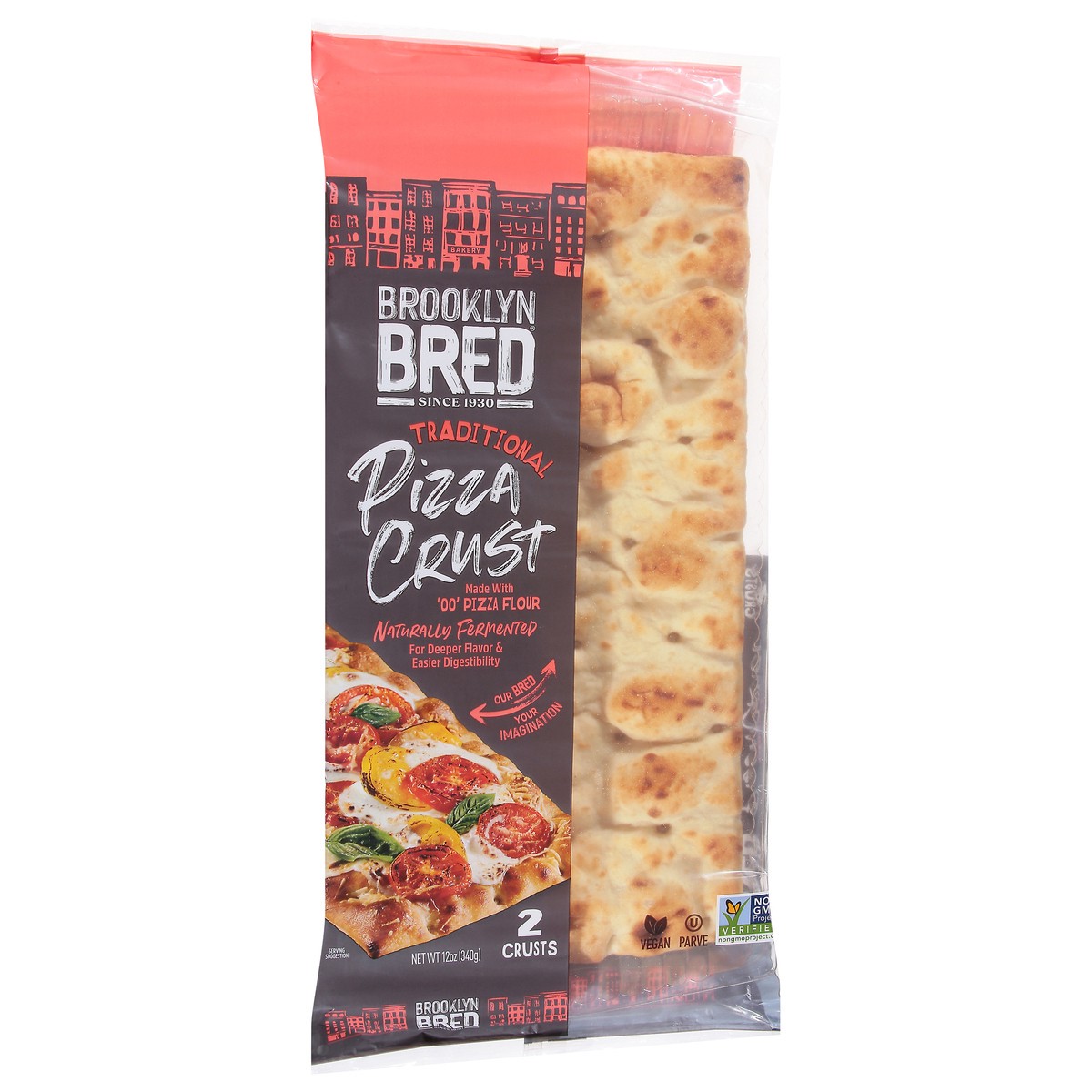 slide 6 of 13, Brooklyn Bread Traditional Pizza Crust 2 ea, 2 ct