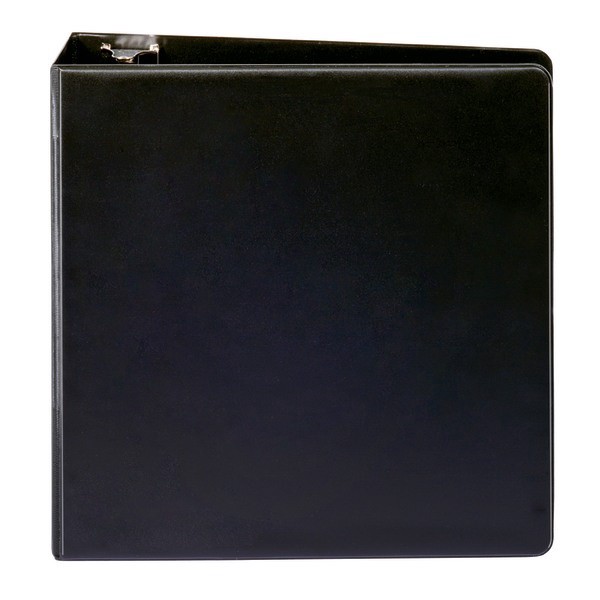 slide 3 of 5, Office Depot Brand Nonstick Round-Ring Binder, 3'' Rings, 64% Recycled, Black, 1 ct