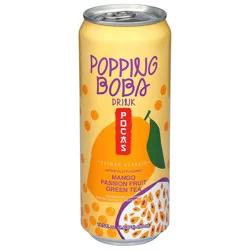 Pocas Mango Passion Fruit Green Tea Popping Boba Drink 16.5 fl oz