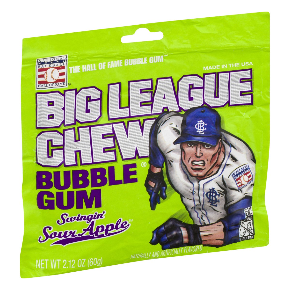 slide 4 of 9, Big League Chew Swingin Sour Apple Bubble Gum 2.12 oz, 2.12 oz