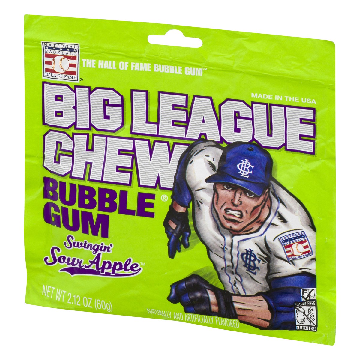 slide 2 of 9, Big League Chew Swingin Sour Apple Bubble Gum 2.12 oz, 2.12 oz