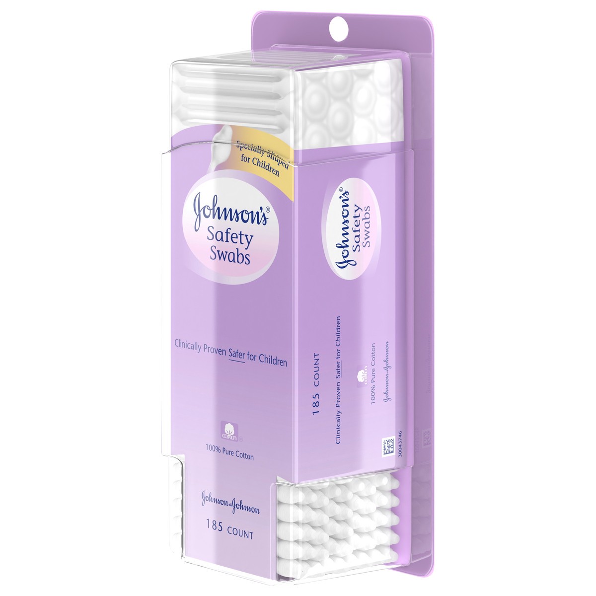 slide 7 of 7, JOHNSON'S Safety Swabs, 185 Count, 185 ct