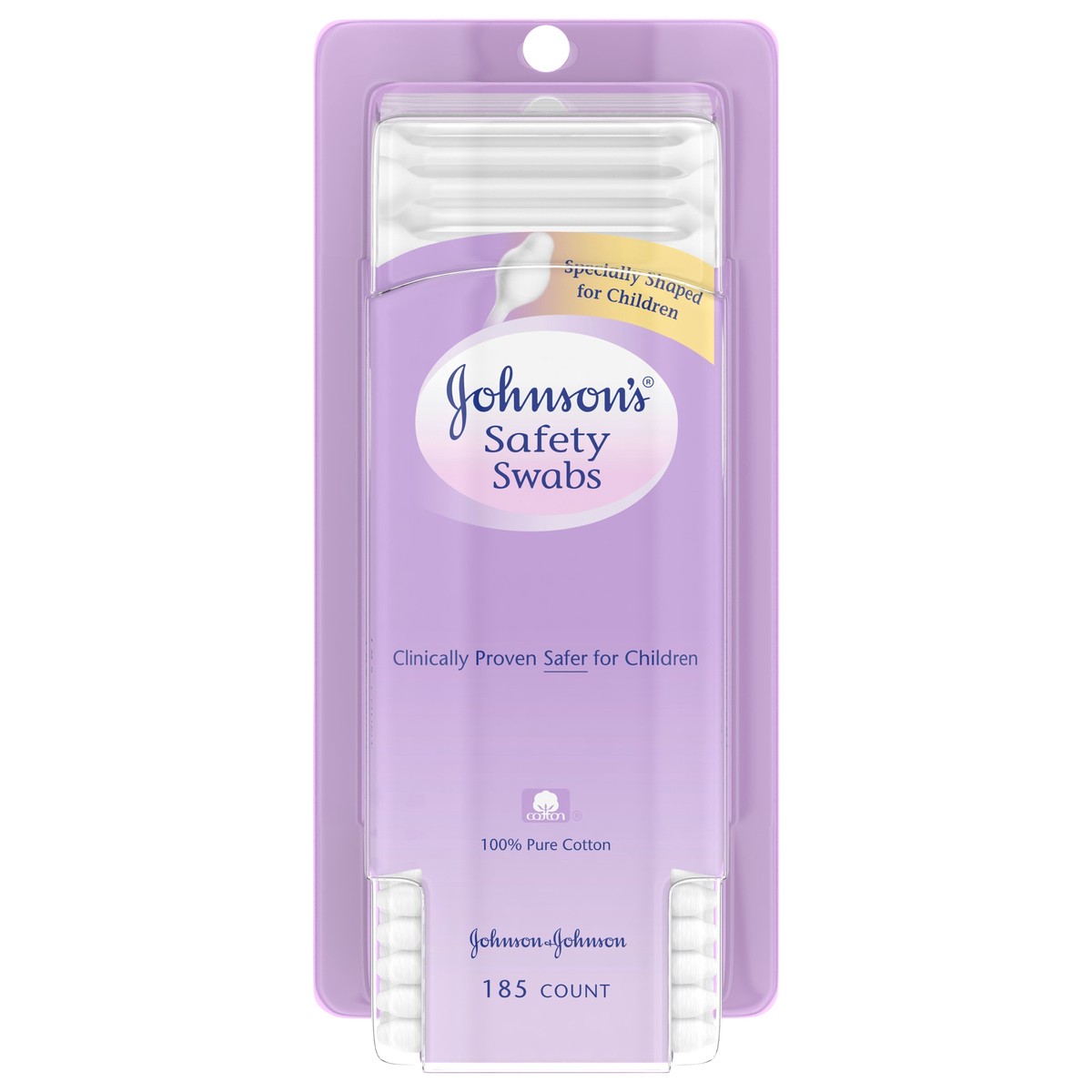 slide 1 of 7, JOHNSON'S Safety Swabs, 185 Count, 185 ct