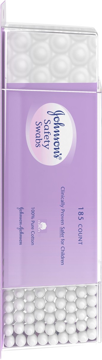slide 6 of 7, JOHNSON'S Safety Swabs, 185 Count, 185 ct