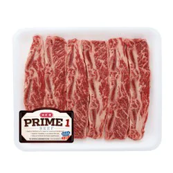 H-E-B Prime 1 Beef Cross Cut Dino Ribs Bone-in Thin Value Pack, USDA Prime