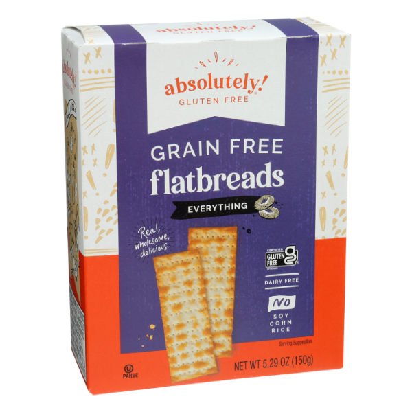 slide 1 of 1, Absolutely Gluten Free Everything Flatbreads, 5.29 oz