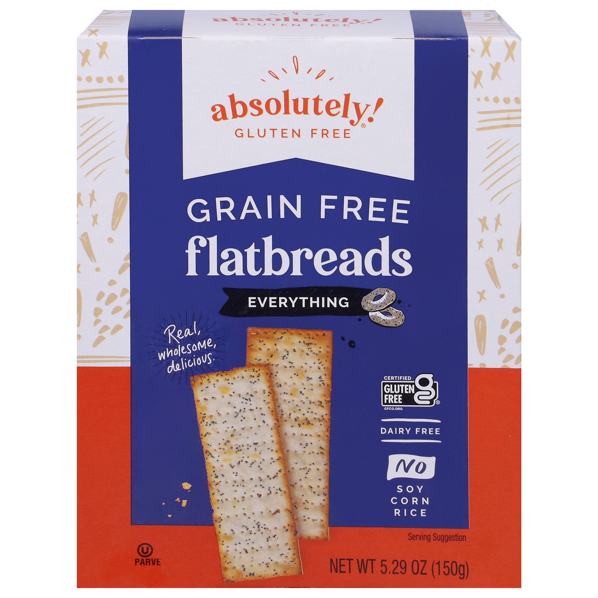 slide 1 of 1, Absolutely! Gluten Free Grain Free Everything Flatbreads 5.29 oz, 5.29 oz
