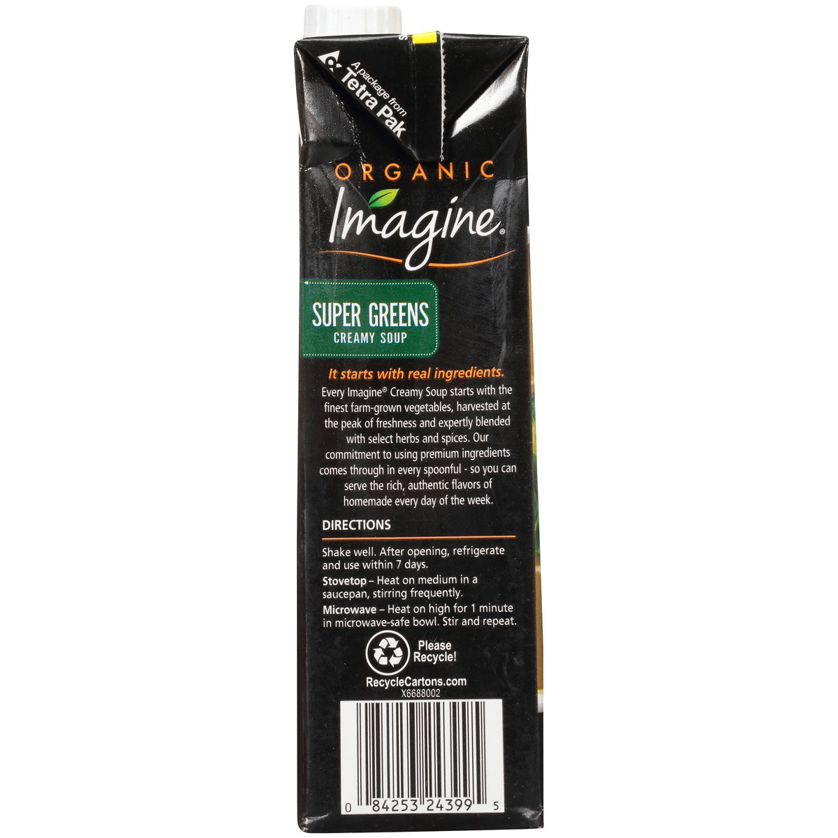 slide 7 of 10, Imagine Organic Super Greens Creamy Soup 32 fl. oz. Aseptic Pack, 