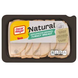 Oscar Mayer Natural Applewood Smoked Sliced Turkey Breast Deli Lunch Meat, 8 oz Package
