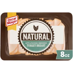 Oscar Mayer Natural Applewood Smoked Turkey Breast Sliced Lunch Meat Tray