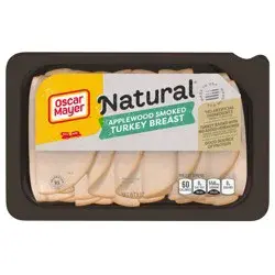 Oscar Mayer Natural Applewood Smoked Sliced Turkey Breast Deli Lunch Meat, 8 oz Package