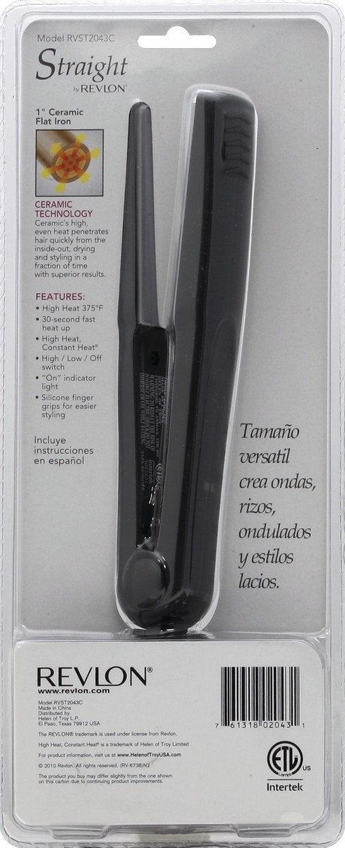 slide 2 of 3, Revlon Straight Ceramic Flat Iron - Each, 1 ct