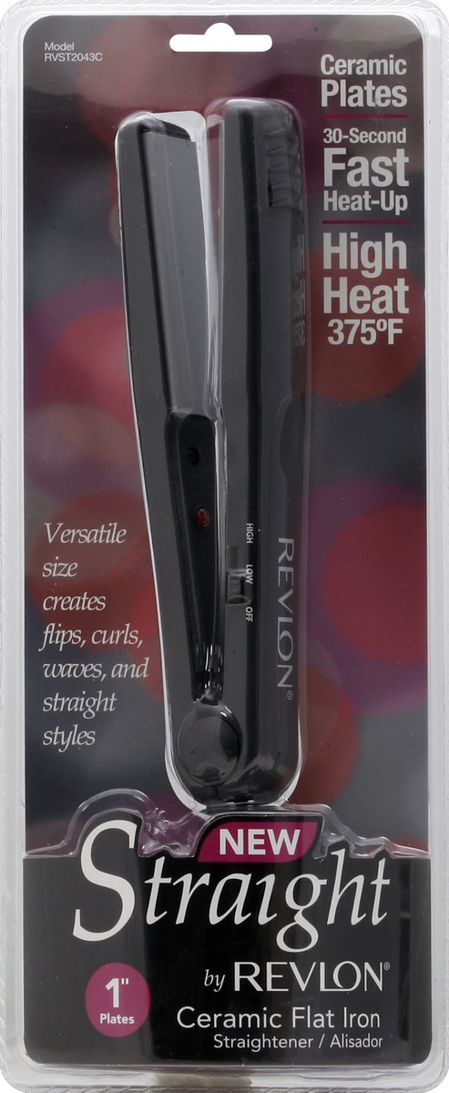 slide 3 of 3, Revlon Straight Ceramic Flat Iron - Each, 1 ct