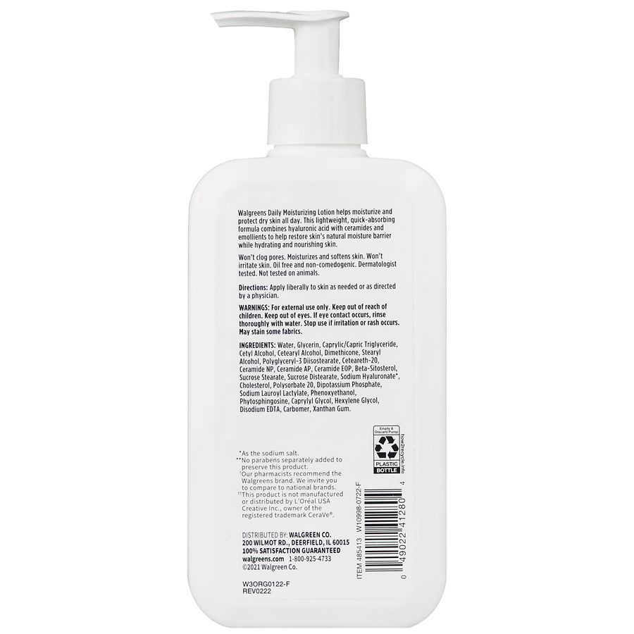 slide 2 of 5, Walgreens Ceramide Moisturizing Lotion, 12 oz