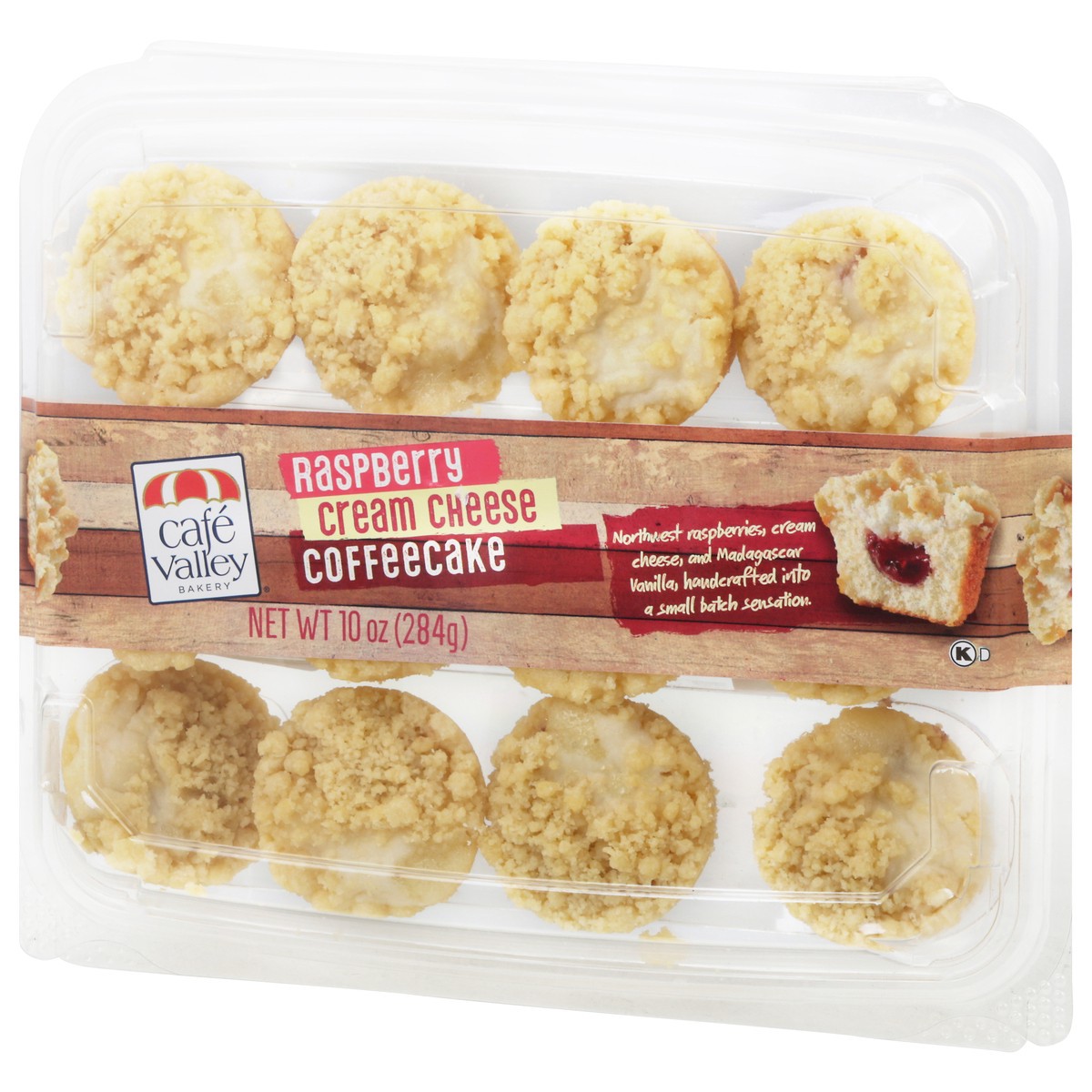 slide 4 of 9, Cafe Valley Bakery Coffee Cakes Bites Raspberry 12 Count - Each, 12 ct