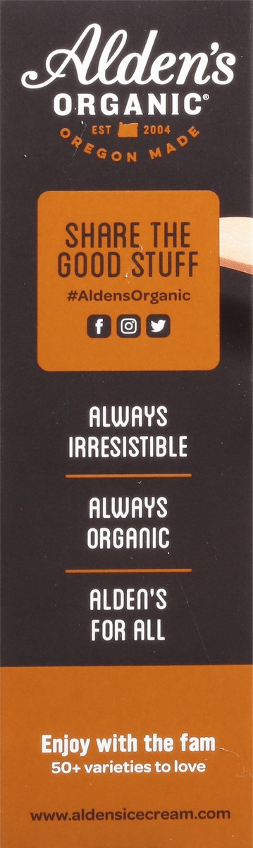 slide 11 of 13, Alden's Organic Dairy Free Coffee Swirl Frozen Dessert 4 Bars 2.5 fl oz Packed, Unspecified 2.5 fl oz, 2.5 fl oz