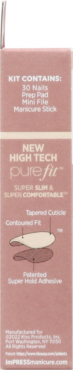 slide 2 of 9, imPRESS KISS imPRESS Bare but Better Press-on Nails, Simple Pleasure, 30 Count, 30 ct