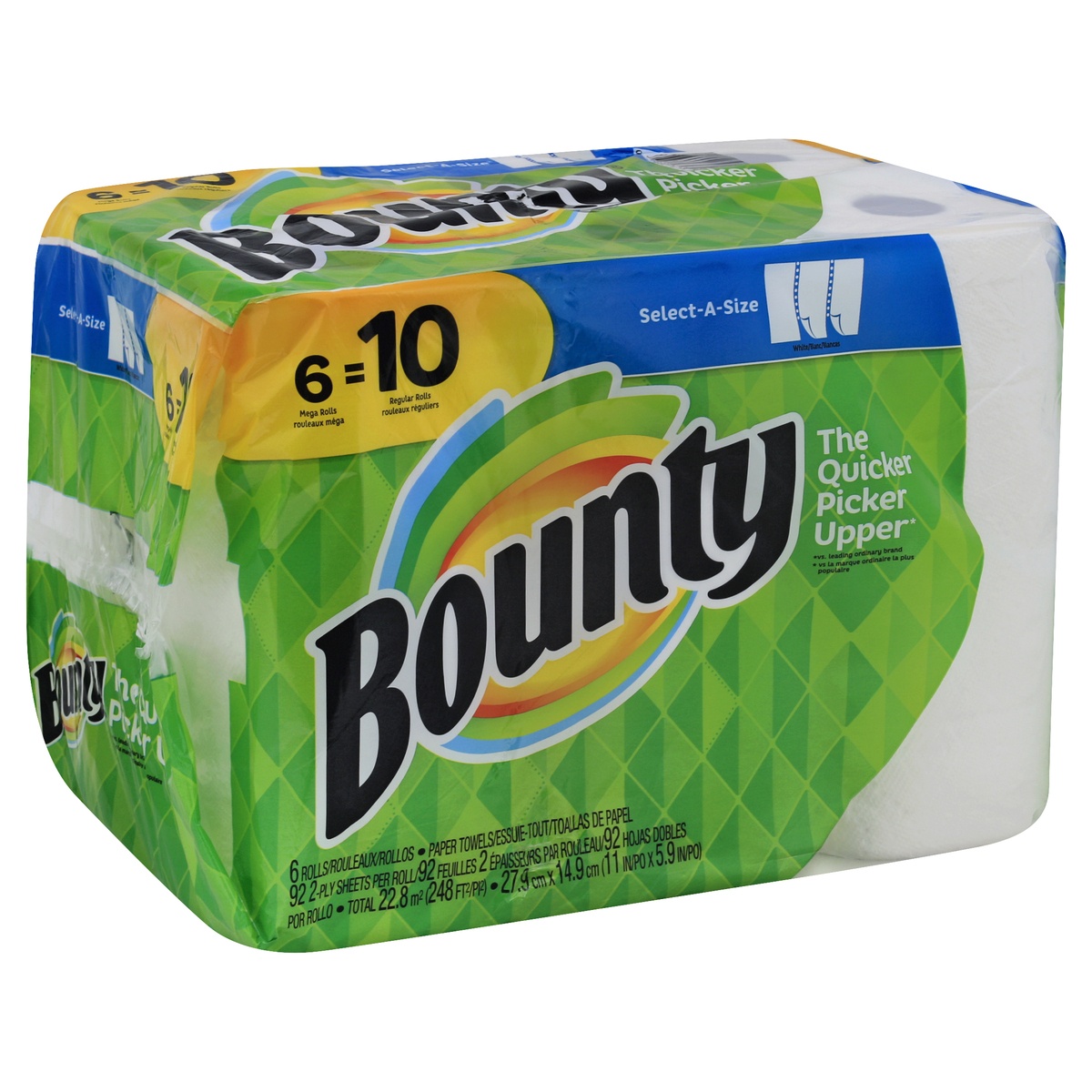 slide 1 of 1, Bounty Paper Towels 6 ea, 6 ct