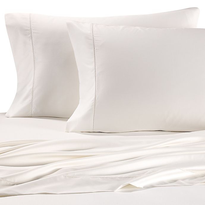 slide 1 of 1, Valeron 320-Thread-Count Cotton Tencel Lyocell Queen Sheet Set - Ivory, 1 ct