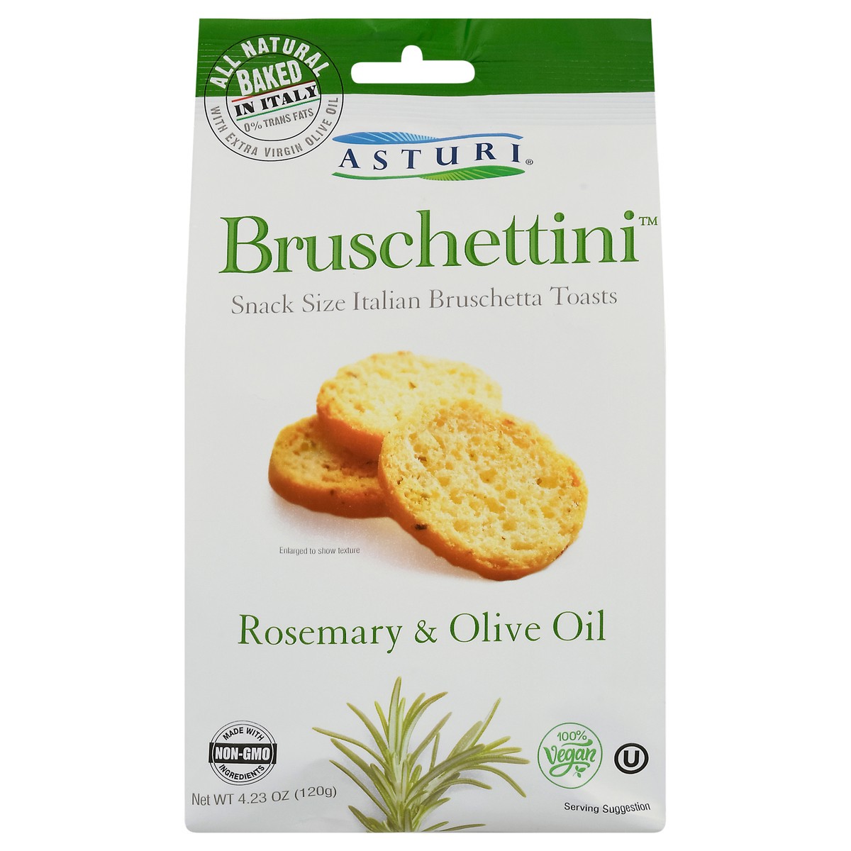 slide 1 of 9, Asturi Rosemary & Olive Oil Bruschettini 4.23 oz, 4.23 oz