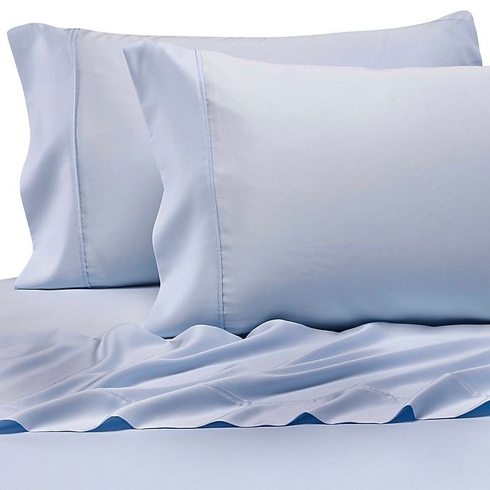 slide 1 of 2, Pure Beech 100% Modal Sateen Standard/Queen Pillowcases - Light Blue, 2 ct