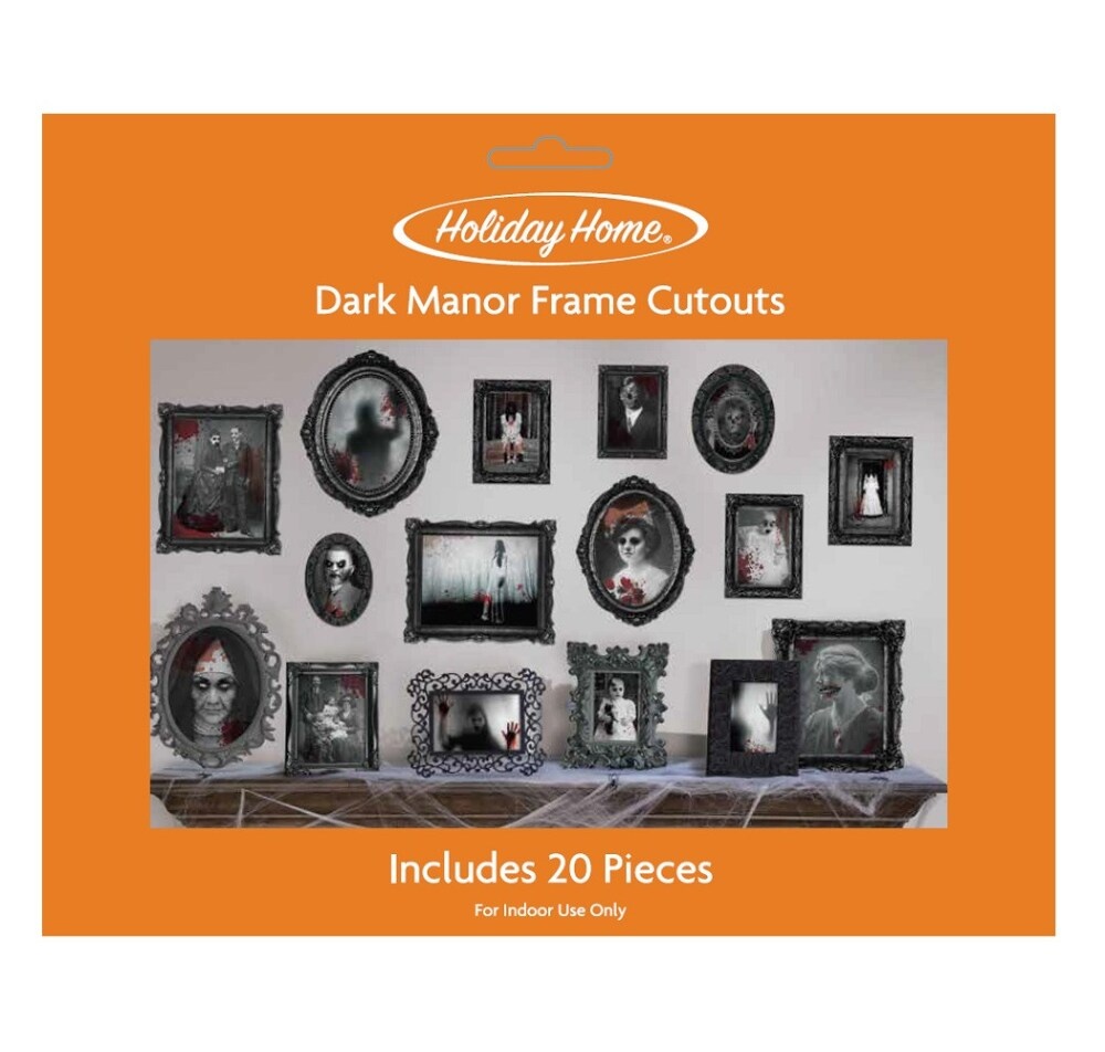 slide 1 of 1, Holiday Home Dark Manor Cutout Frames, 20 ct