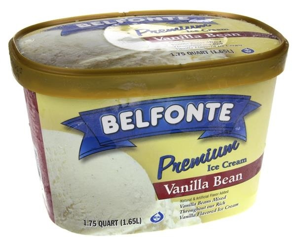 slide 1 of 1, Belfonte Premium Ice Cream Vanilla Bean, 1.75 qt