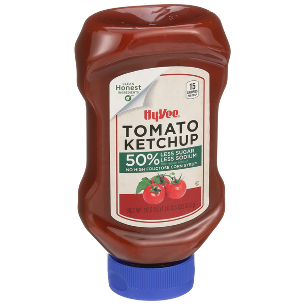 slide 1 of 1, Hy-vee Tomato Ketchup, 19.5 oz