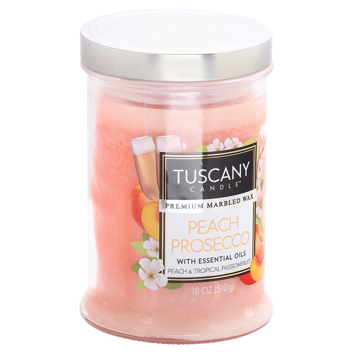 slide 8 of 10, Tuscany Candle Tuscany Peach Prosecco Candle, 18 oz