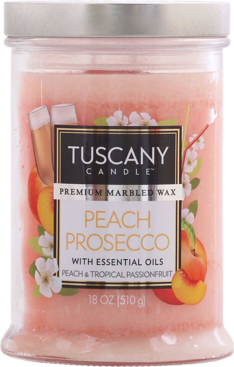 slide 1 of 10, Tuscany Candle Tuscany Peach Prosecco Candle, 18 oz