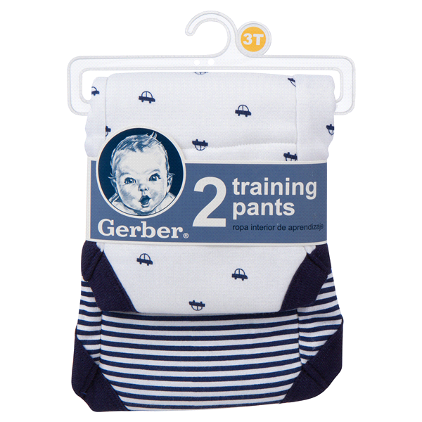 slide 1 of 1, Gerber Training Pants, BOY, 2 ct; 3T